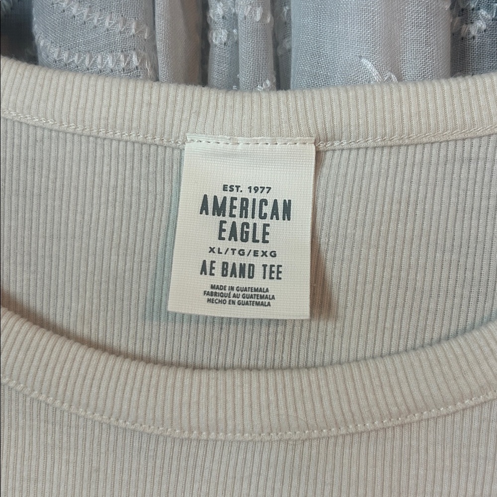 American Eagle Dolly Parton Quote Cropped Shirt - Picture 4 of 5